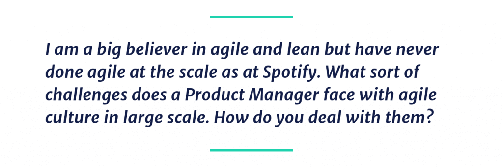How do you deal with agile at scale